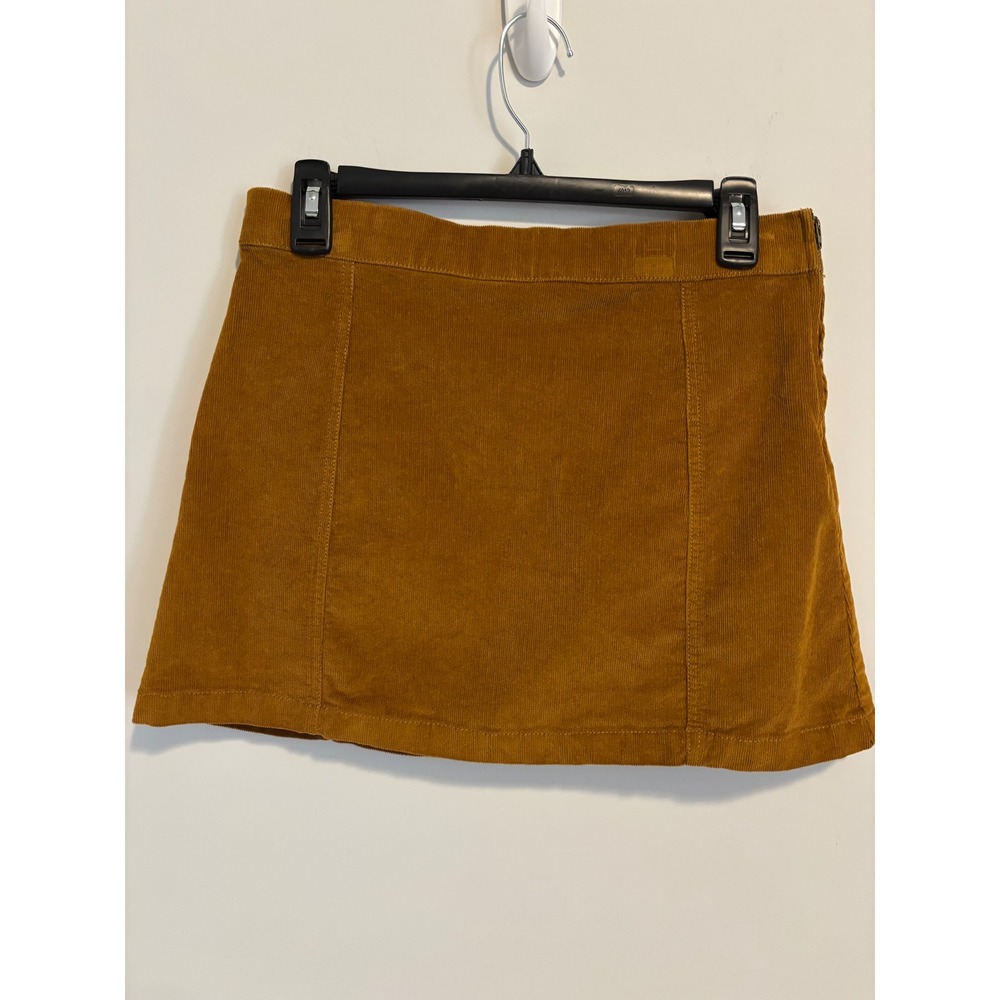 Crewcuts J.Crew Girls Mustard Yellow Corduroy Skirt Adjustable Waist Size 16